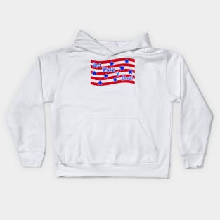 Red White and Blue Patriotic Kids Hoodie